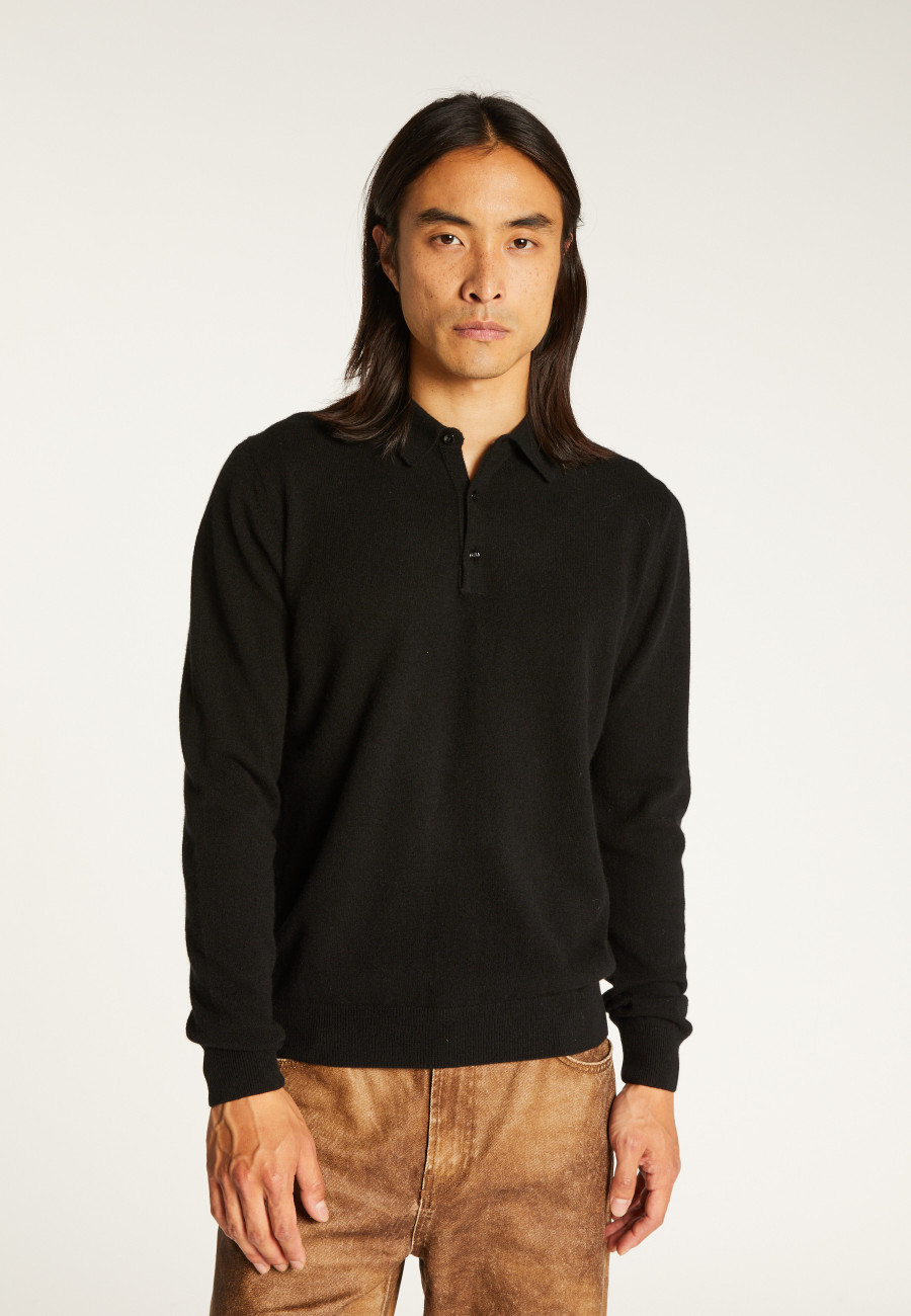 Pull col polo en cachemire - Emerson