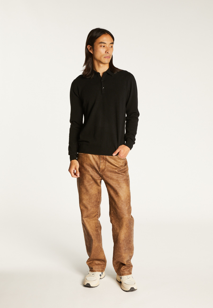 Pull col polo en cachemire - Emerson