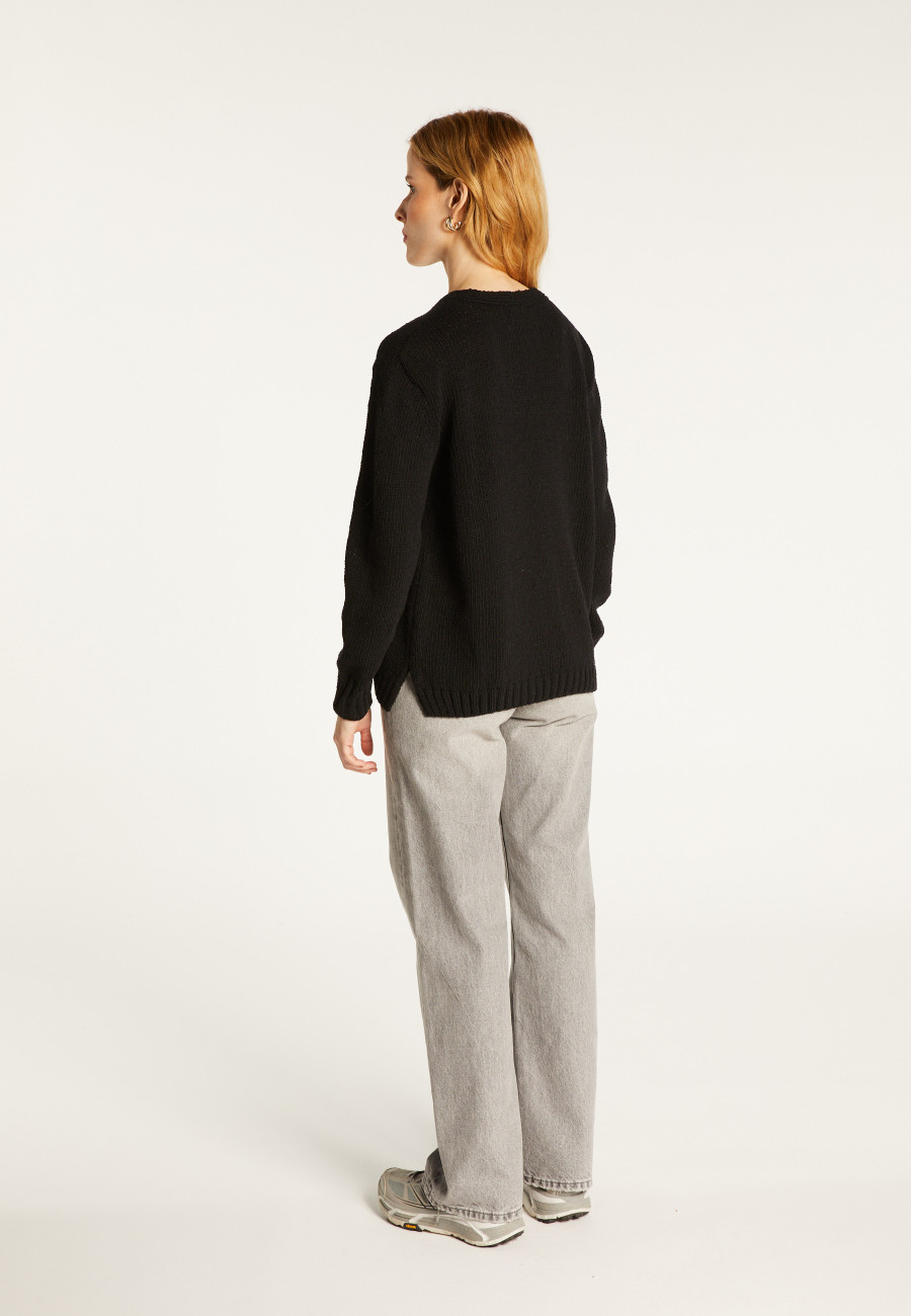 Cardigan en col V en laine et soie - Bilan