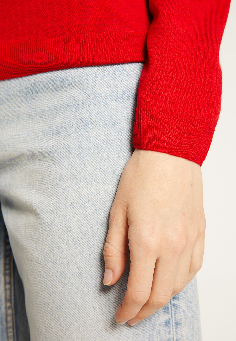 Pull col rond en Laine Mérinos - BALNEO