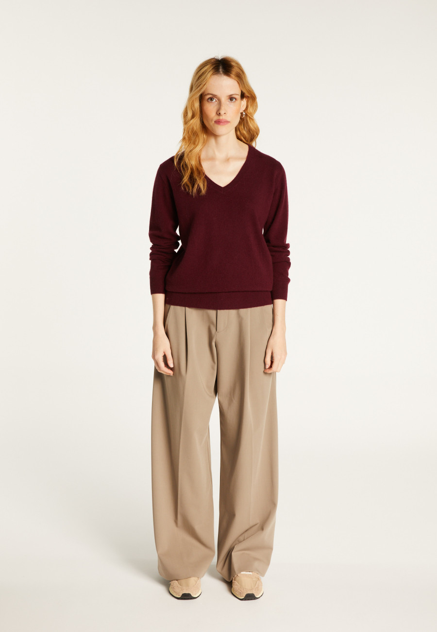 Pull col V en cachemire BERTILLE