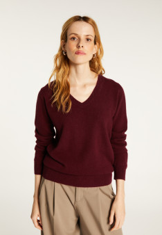 Pull col V en cachemire BERTILLE