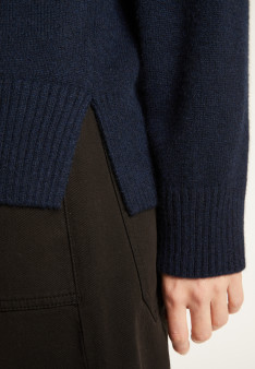 Turtleneck sweater with cashmere slits - Adena
