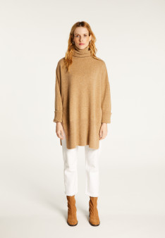 Long loose sweater in wool and cashmere - Galicia
