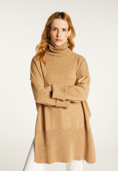 Long loose sweater in wool and cashmere - Galicia
