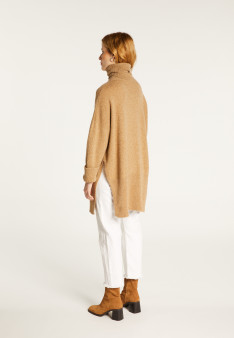 Long loose sweater in wool and cashmere - Galicia