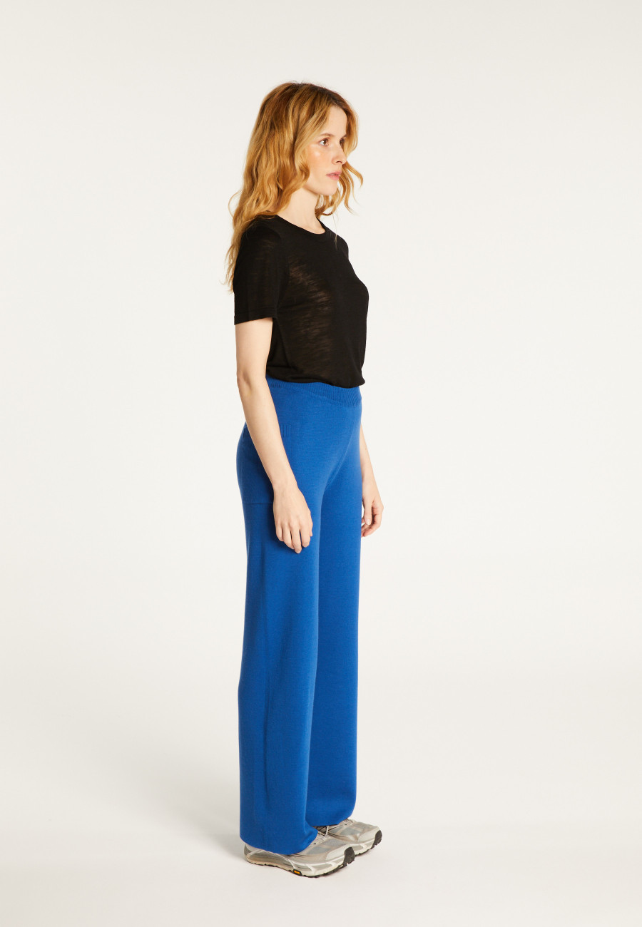 Pantalon avec poche en laine mérinos - Gaetane
