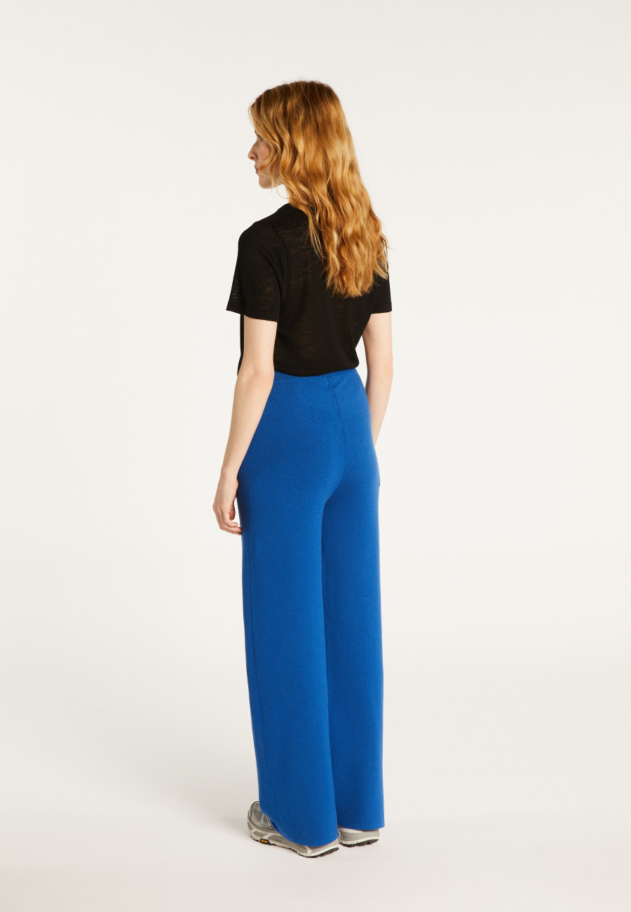 Pantalon avec poche en laine mérinos - Gaetane