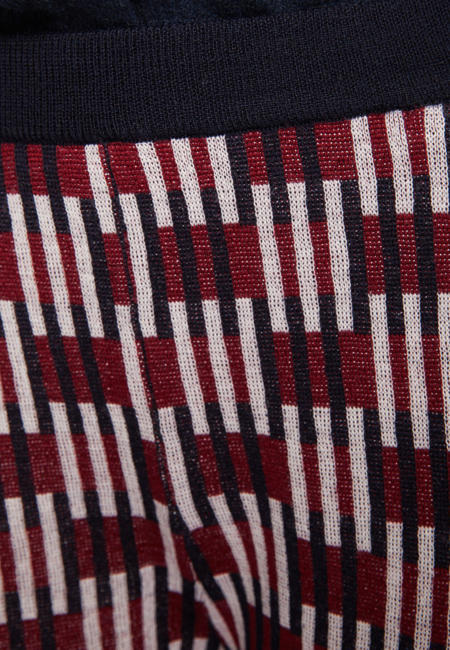 Pantalon à motifs en laine mérinos - Gill