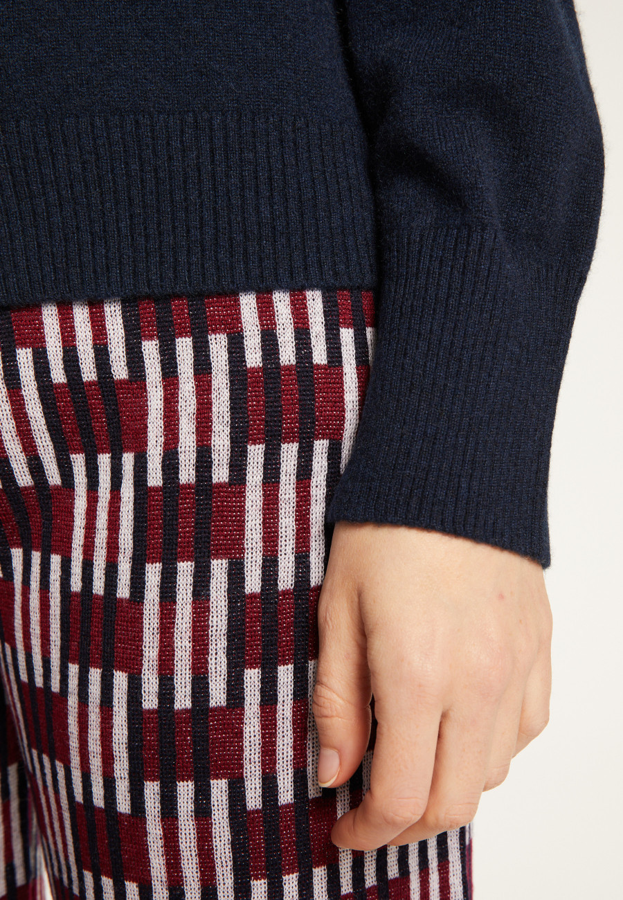 Cardigan boutonné col rond en cachemire - Ari