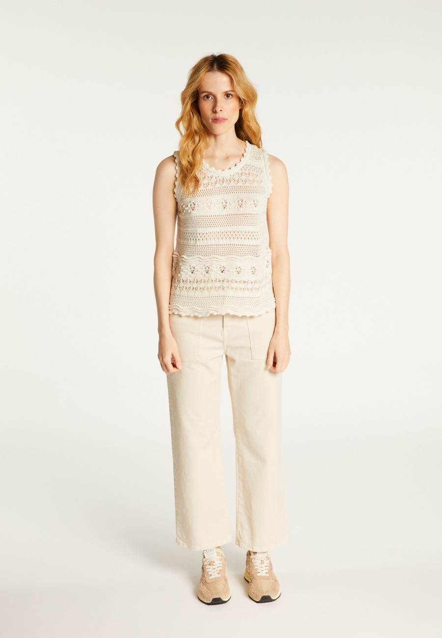 Openwork cotton tank top Danny