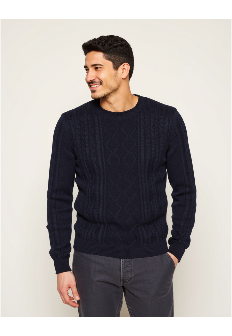 Twisted sweater in cotton - Ridwane