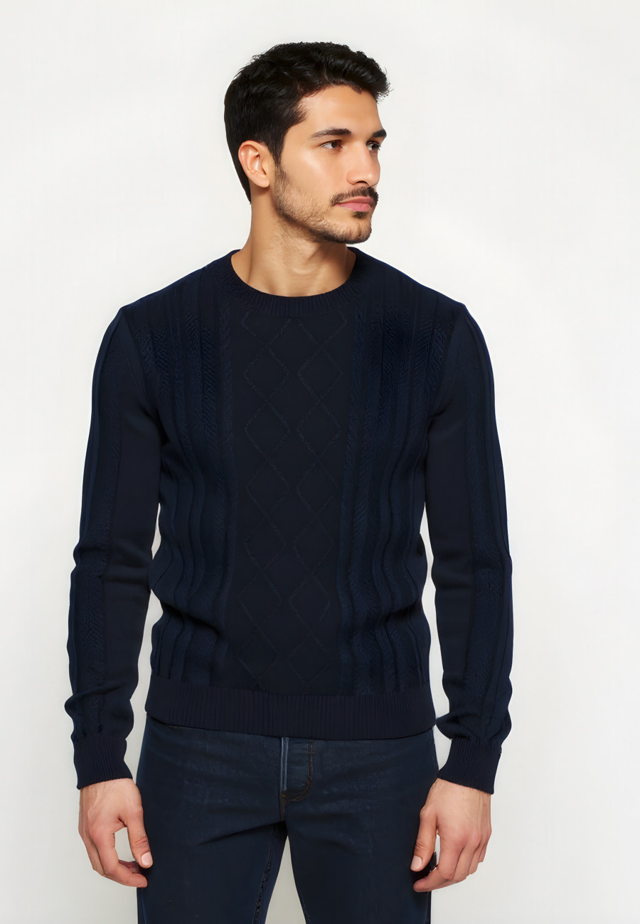 Twisted sweater in cotton - Ridwane