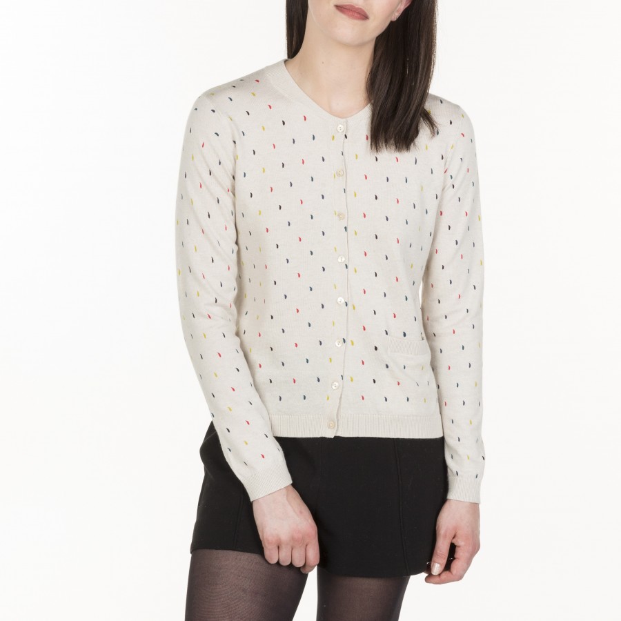 Cardigan en coton Maude 6114 Recif - 82 Ecru