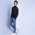 Pull col roulé en laine mérinos Finlay 6346 univers - 10 gris foncé