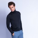 Pull col roulé en laine mérinos Finlay 6346 univers - 10 gris foncé