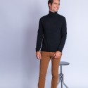 Pull col roulé en cachemire Felipe 6346 univers - 10 gris fonce